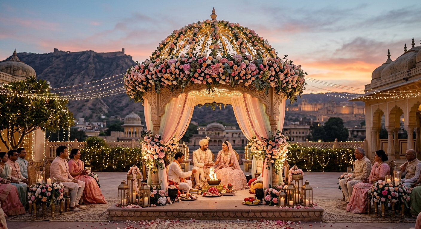Pastel Jaipur Palace Wedding